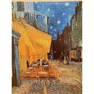 Van Gogh Cafe at Night Giclee Print on Canvas Gallery Frame 24x20 inches